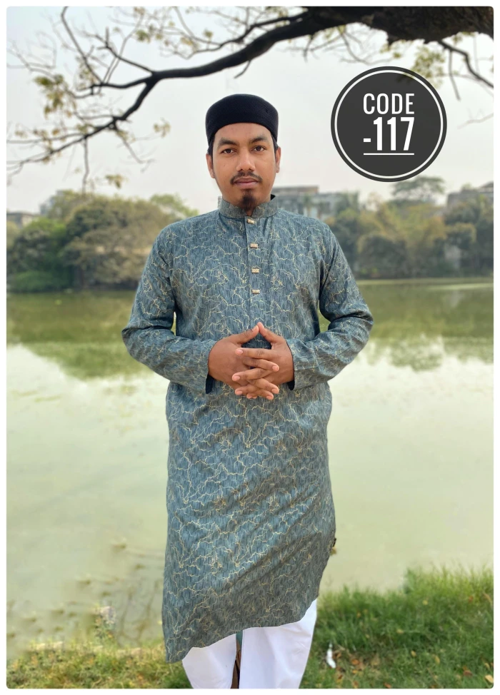 China Luxury printed cotton panjabi